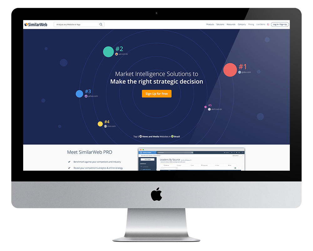 SimilarWeb - Ferramenta de marketing digital gratuita